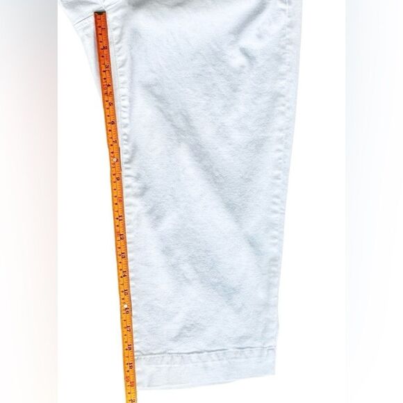 Talbots Petites Flawless White High-Waist Wide Leg Crop Pants. Pockets. 16P. - Picture 4 of 7